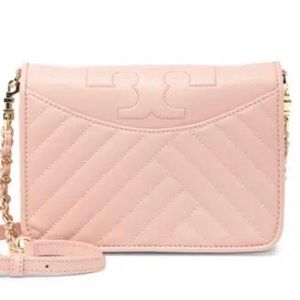 Tory Burch Alexa combo crossbody dark pink quartz
